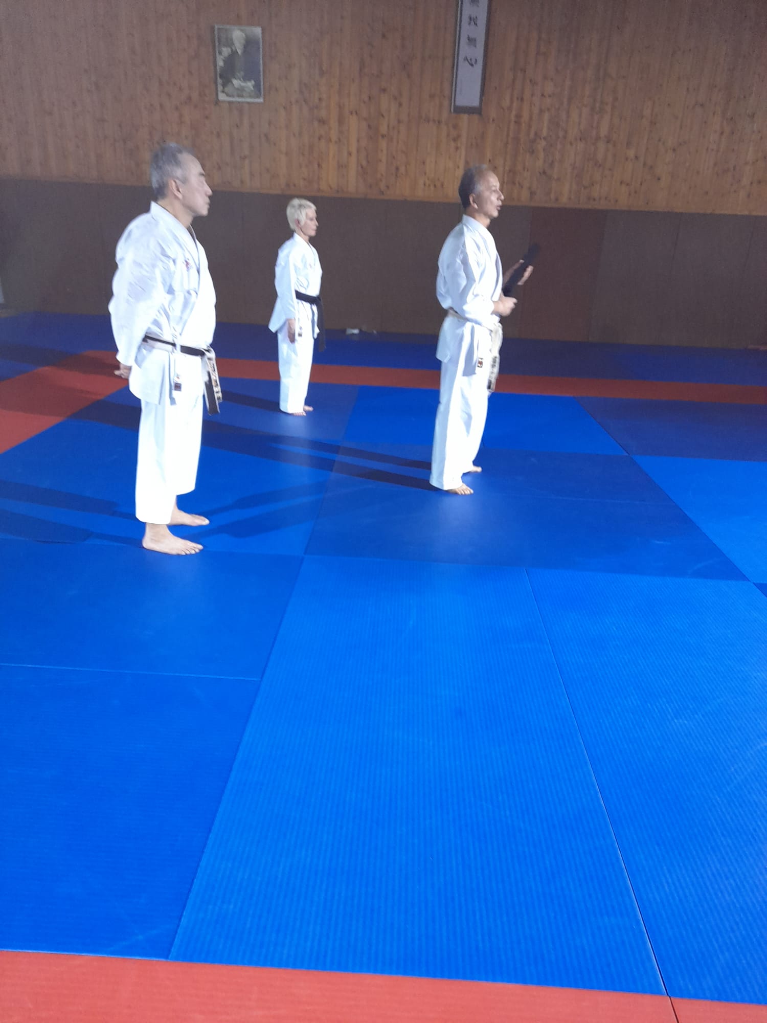 Les membres du jury du passage de grade de Serge